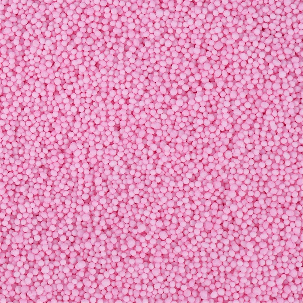 Streuselheld Nonpareille Pastell Rosa 40g Streusel zum Dekorieren und Verzieren von Gebäck aller Art wie Torten Kuchen Keksen Zuckerstreusel