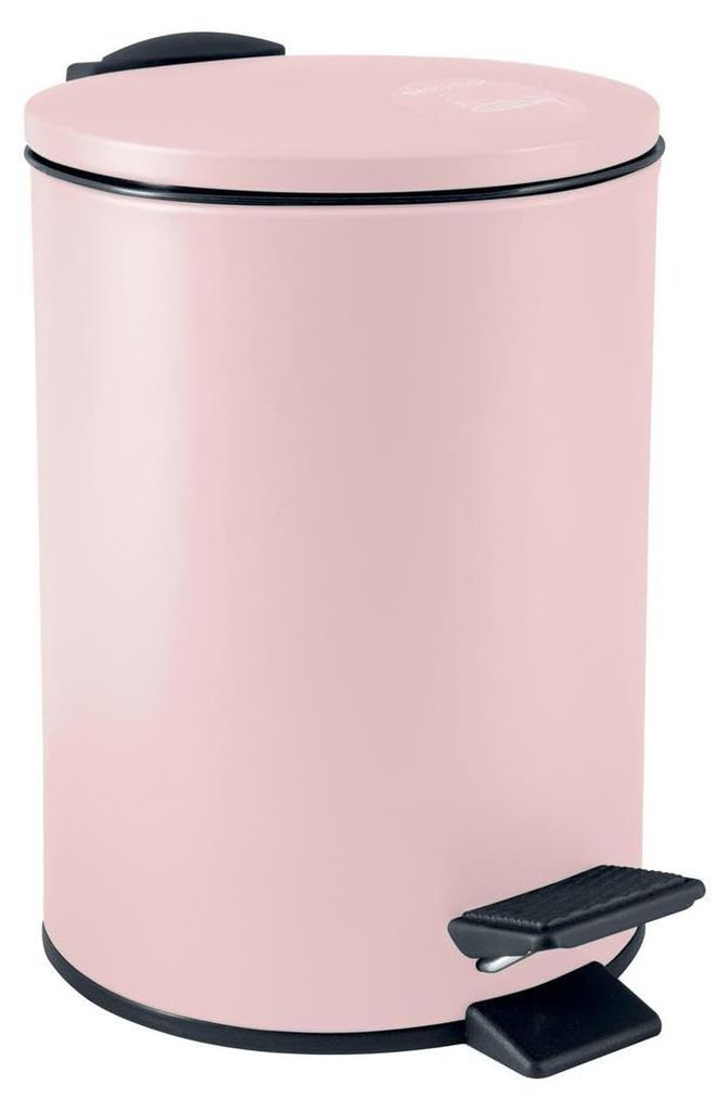 Spirella Vuilnisemmer Cannes - lichtroze - 3 liter - metaal Productafbeelding 