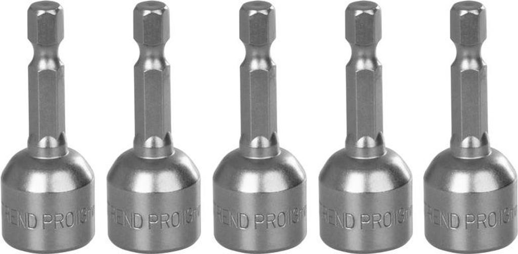 Nuss mit Magnet Strend Pro MS84, 6 mm, 1/4", magnetischer Bithalter, Packung 5 Stk.