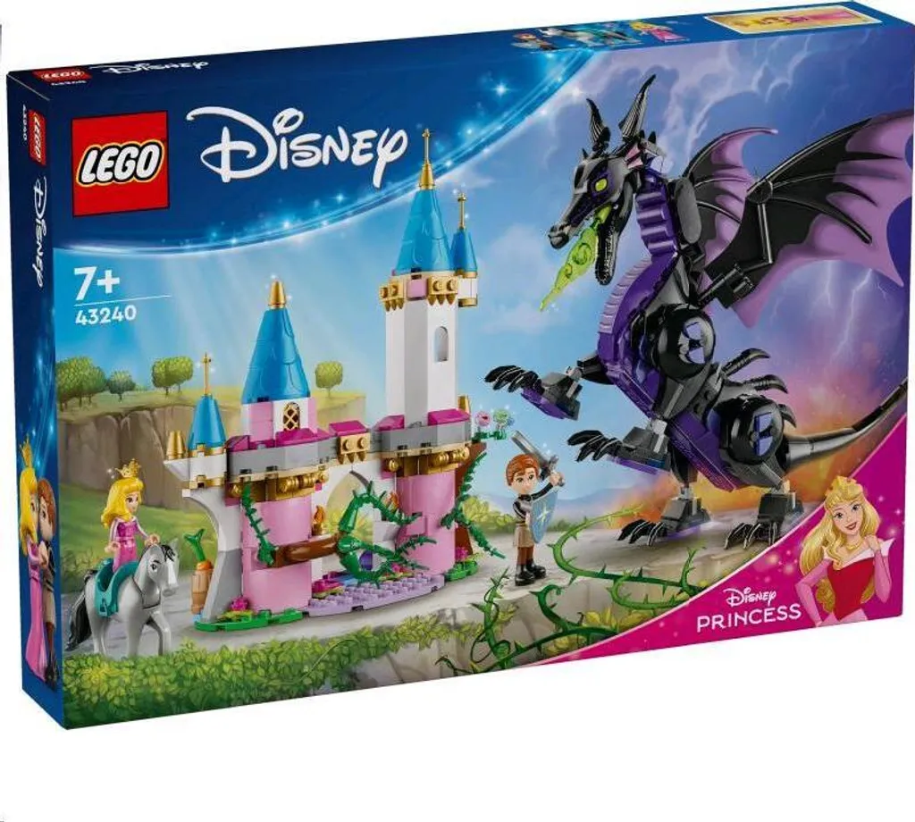 LEGO Disney Princess 43240 Maléfique en Dragon - Set de Construction