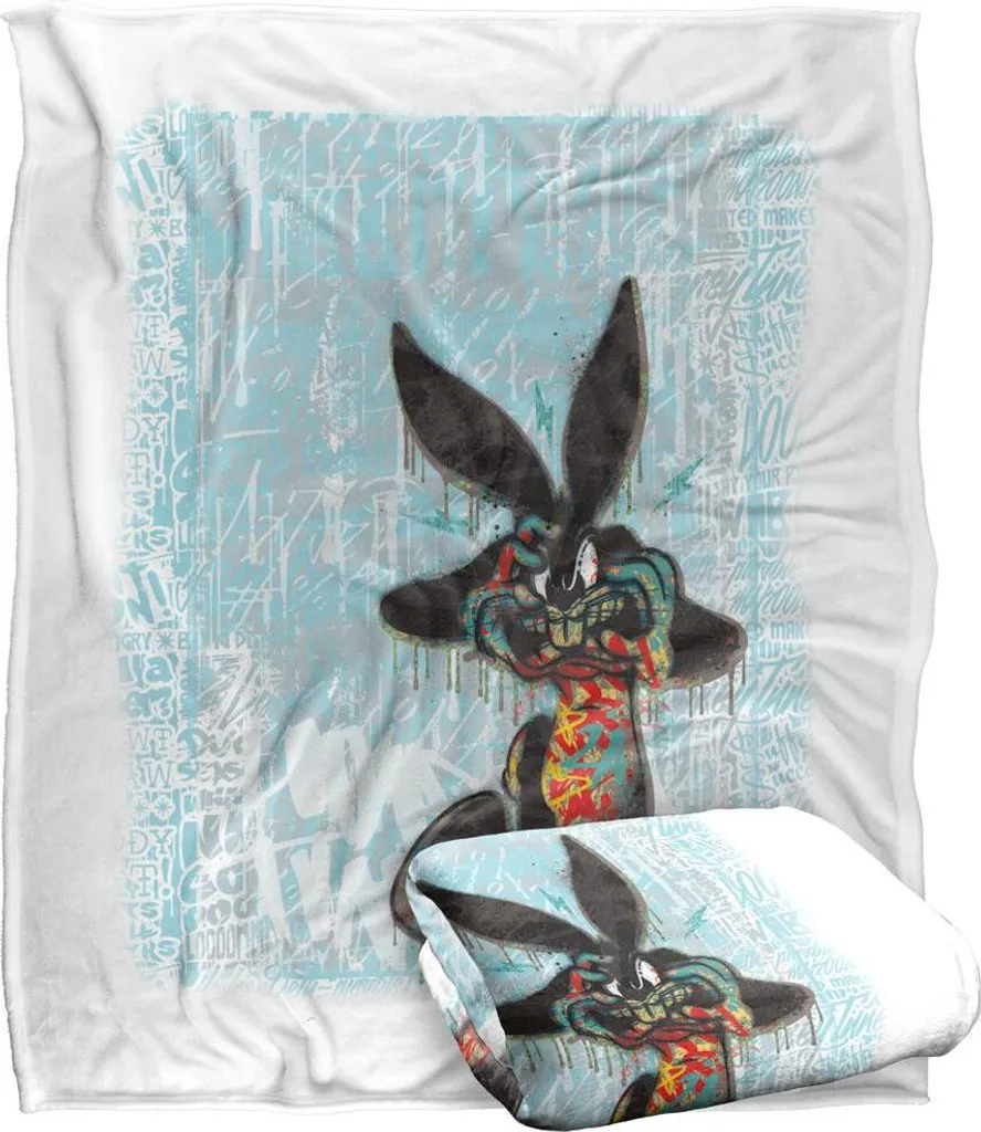 Plaid de Lit Looney Tunes Graffiti - Couverture Douillette Multicolore - 2