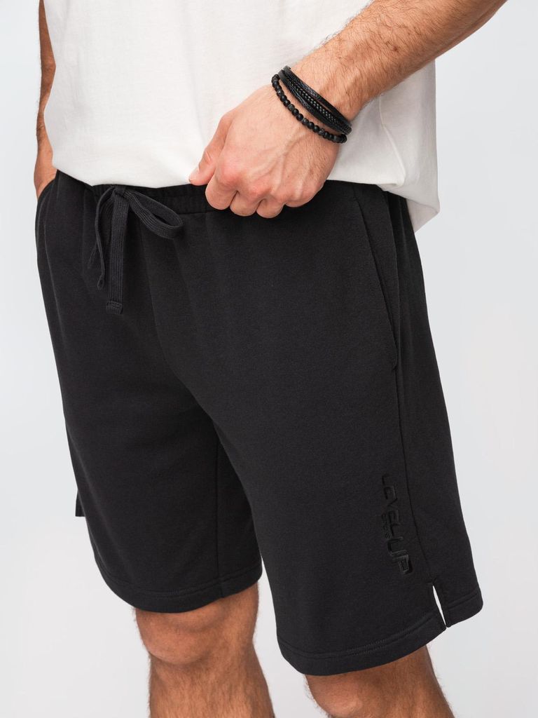 OMBRE Shorts Regular Fit Casual Stil OM-SRSK-0196 black L