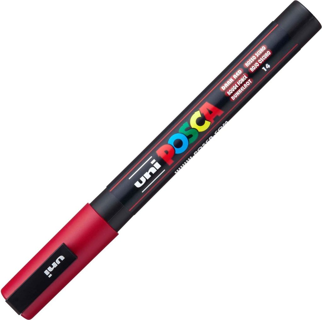 POSCA Pigmentmarker POSCA (PC-3M) dunkelrot Produktbild 