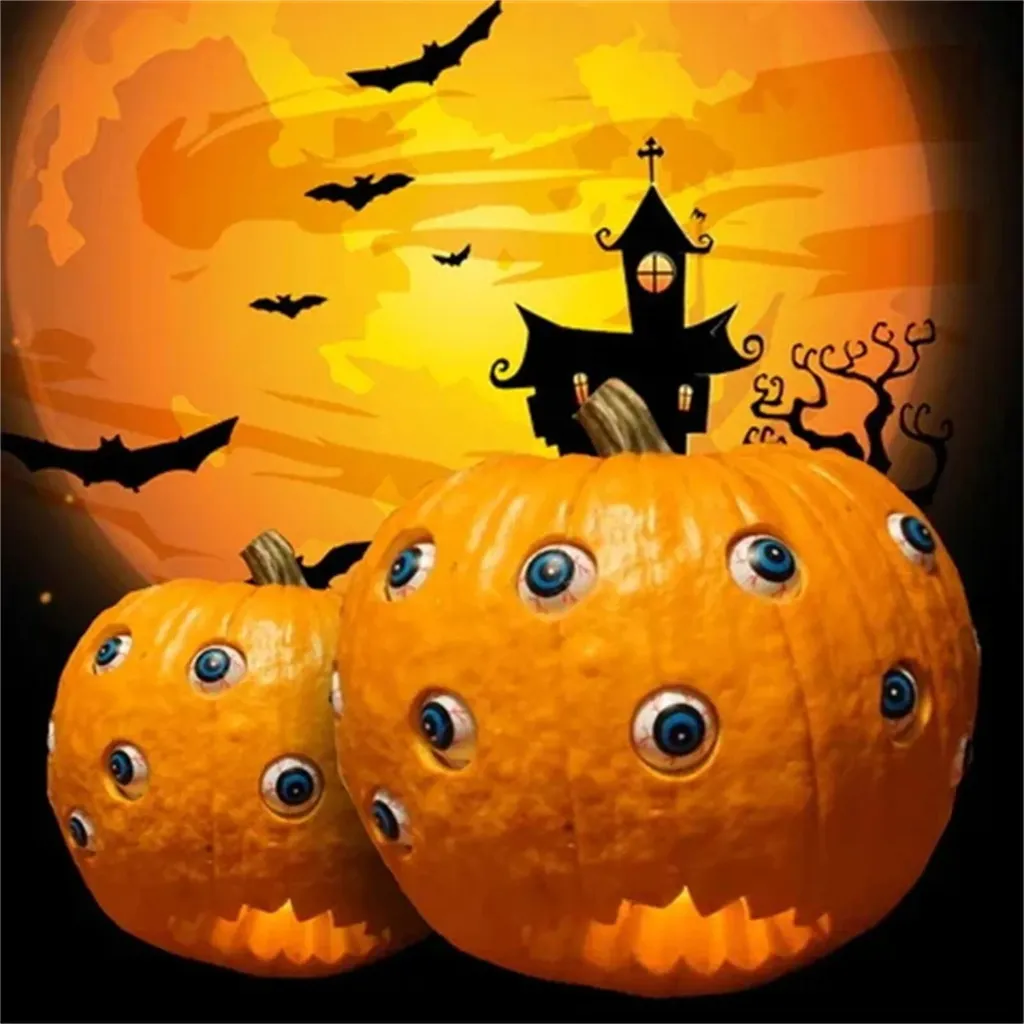 Citrouille effrayante d'Halloween pour centre de table et déco de soirée - 6