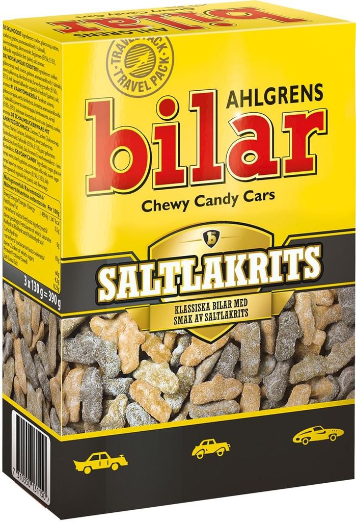 Ahlgrens Bilar Saltlakrits 390g