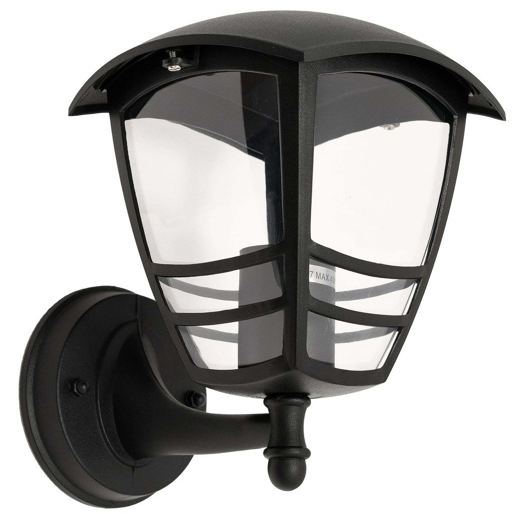Gartenlampe Fassaden Außenwandbeleuchtung IMMA BLACK UP E27 Produktbild 
