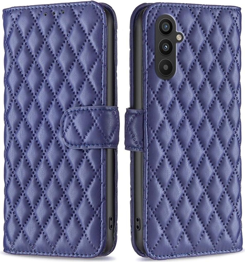 Samsung Galaxy A25 Hülle - BINFEN Rhombus Klapphülle - Blau