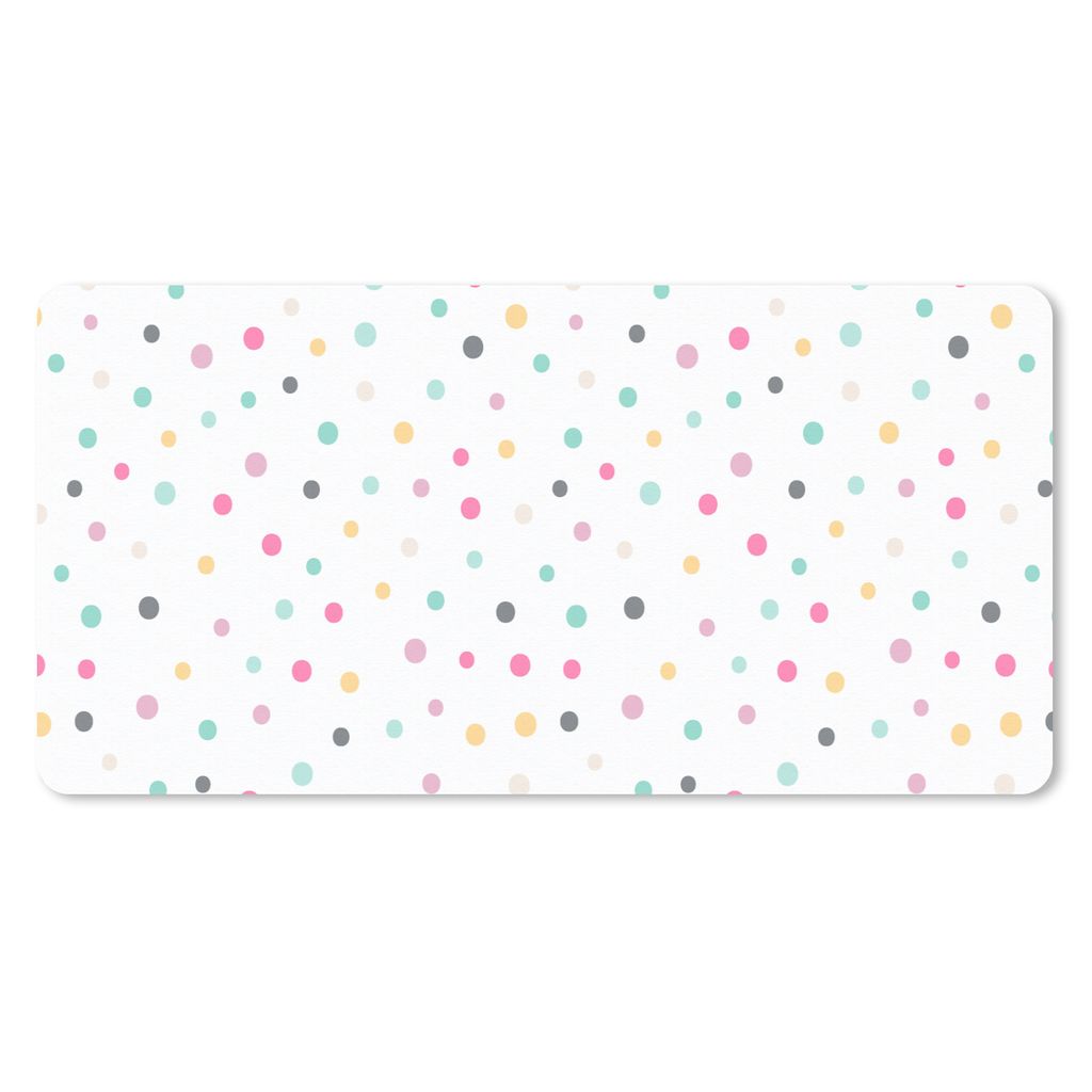 MuchoWow Mauspad Mousepad Konfetti - Pastell - Muster 60x30 cm - Mousepads - Maus Mat - Pad - Mausunterlage - Nachhaltig