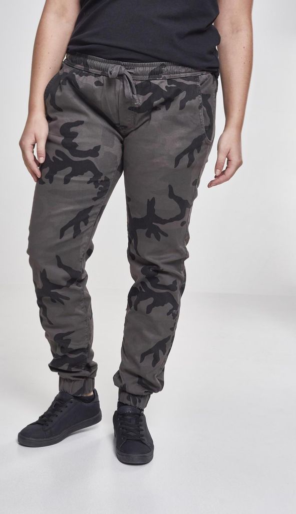 Urban Classics TB1998 | Ladies Camo Jogging Pants Trainingshose Damen - Farbe: Dark Camo - Größe: S