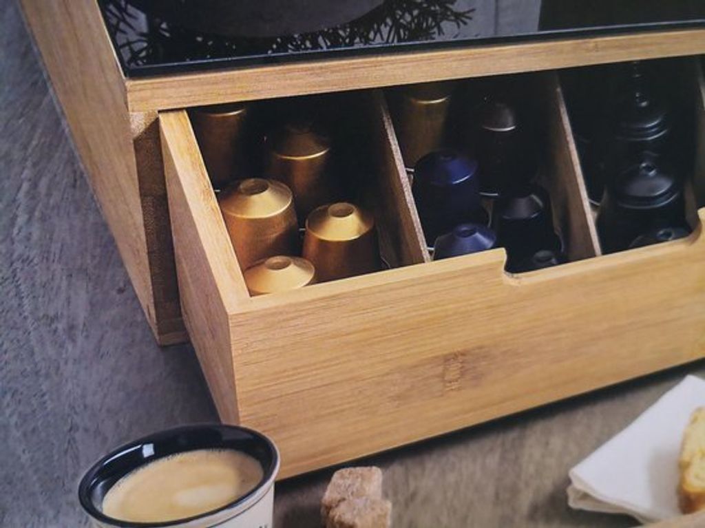 5five Simply Smart Aufbewahrungsbox Kaffe Kapsel Bambus Produktbild 10