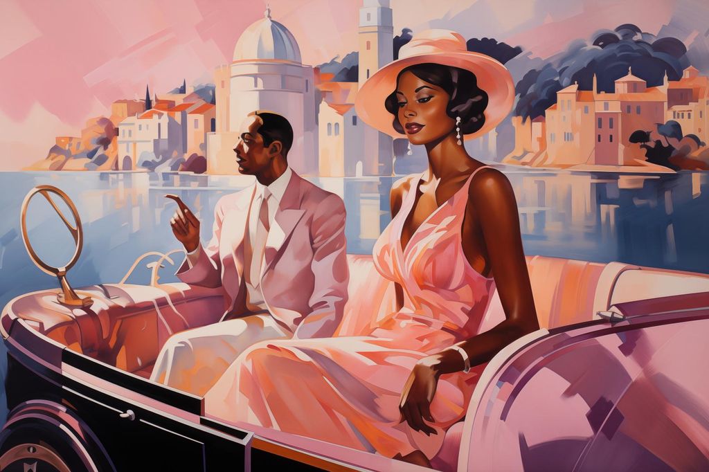 Plakat 30x20cm Treffen an der Riviera