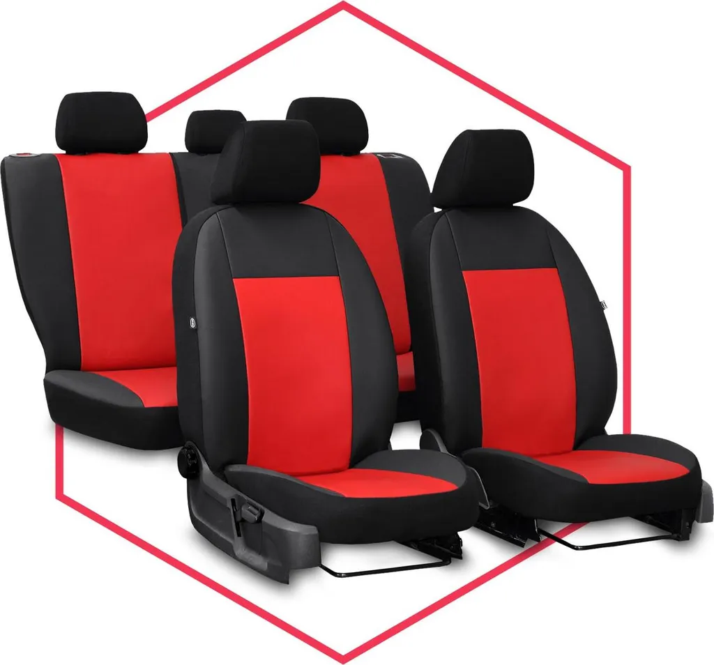 Coprisedili Auto Coprisedili Universali Coprisedili Auto per Opel Agila A Set Rosso - 11