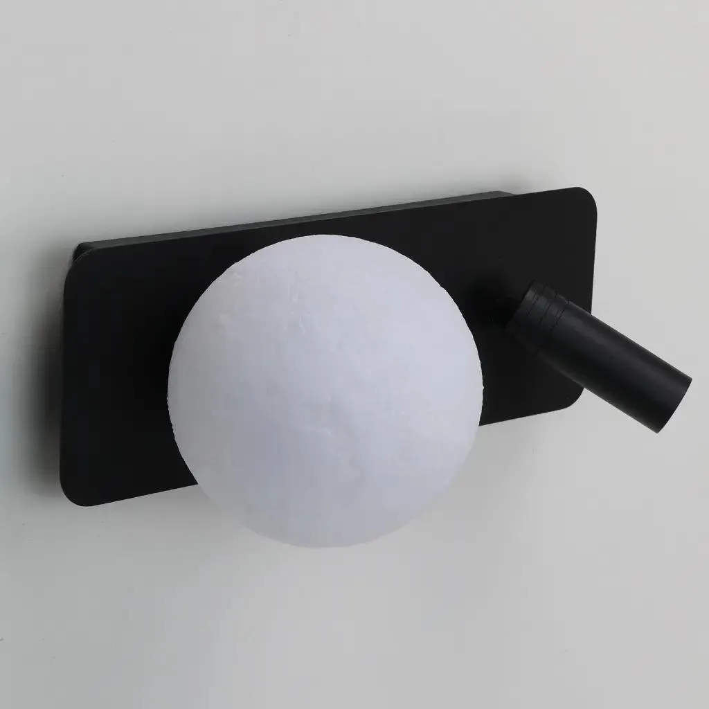 Luminaire mural de chevet LED PASSAU avec liseuse flexible en cristal