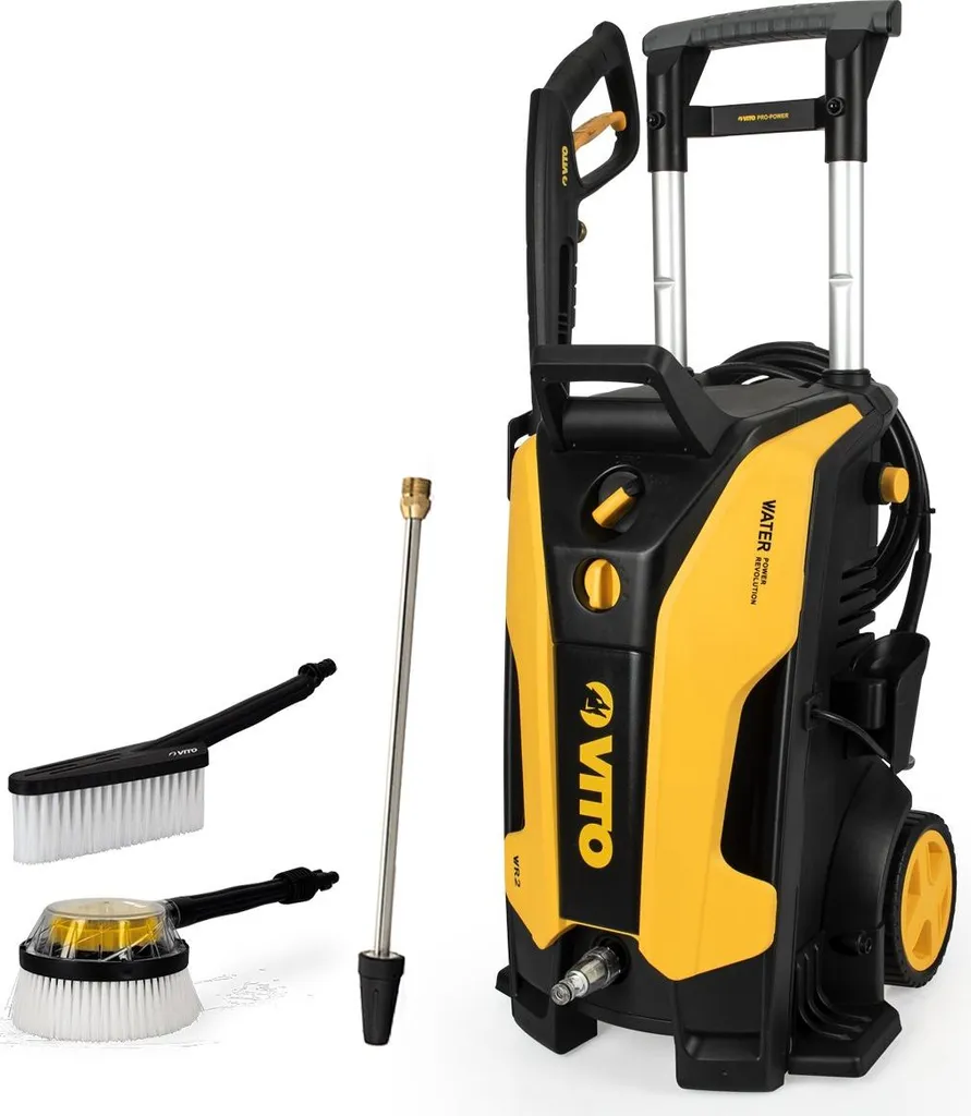 Nettoyeur Haute Pression 130 Bars 1800W VITO avec Lance Turbo et Brosses