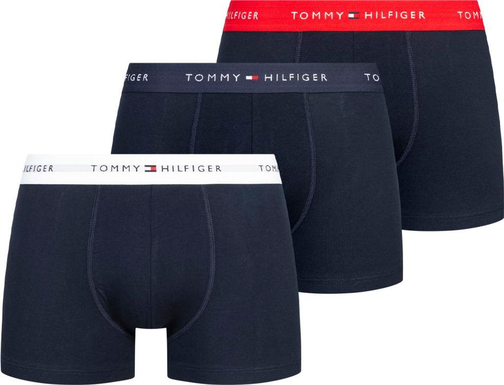 Herren Boxershorts Color-Blocked Set von 3 – Navy – XL
