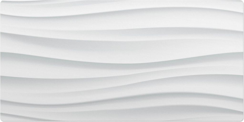 Wellenförmige 3D-Linien– Schreibtischunterlage – Schreibtisch Tischunterlage – 120x60 cm – Unterlage Groß Schreibtischmatte