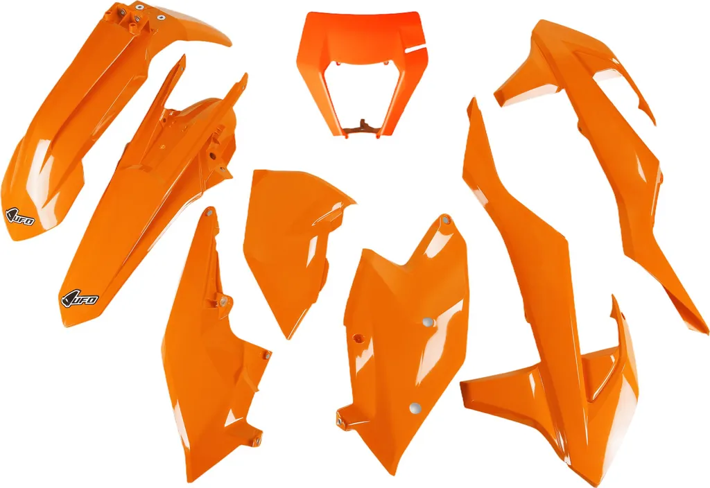 Remplacer Carénages KTM EXC Cassés Kit UFO avec Phare 2017-2019 Orange