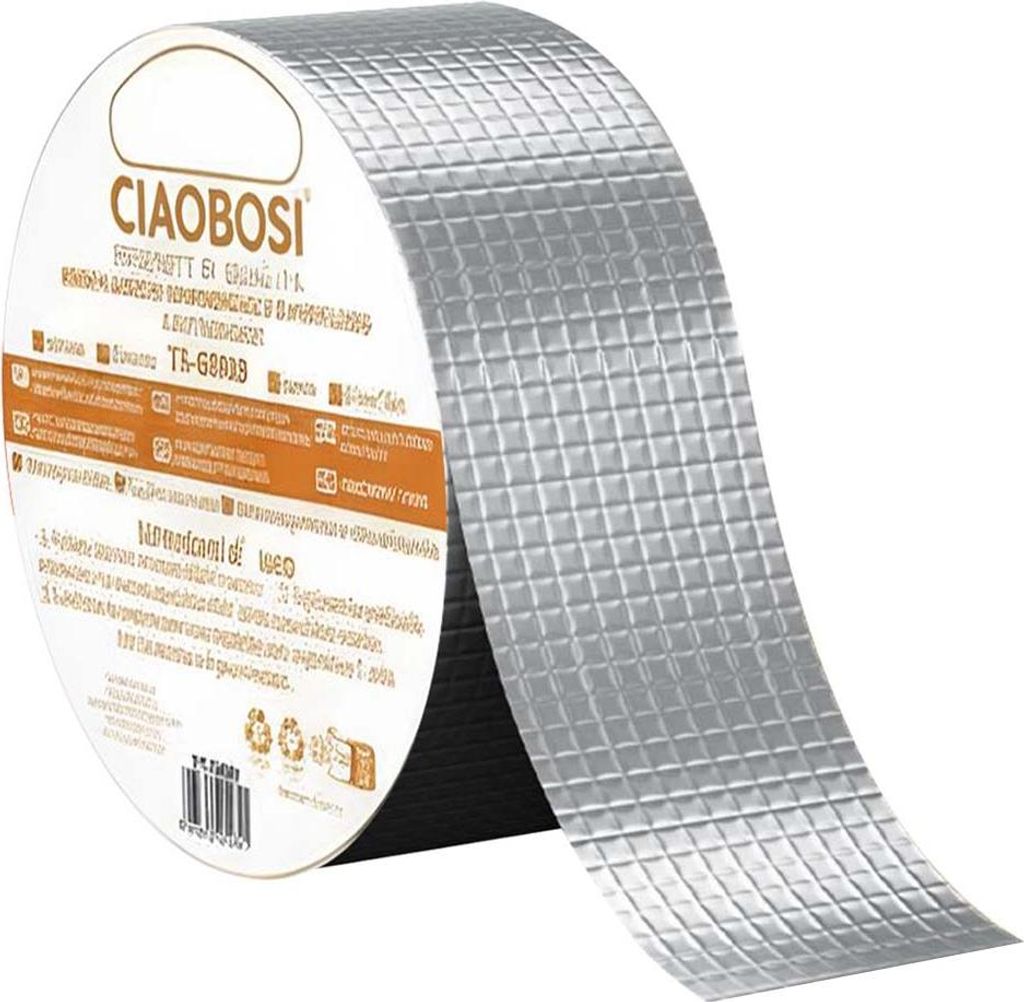 Avizar, Butyl-Klebeband 10 cm × 5 m wasserdicht & rückstausicher, Silber