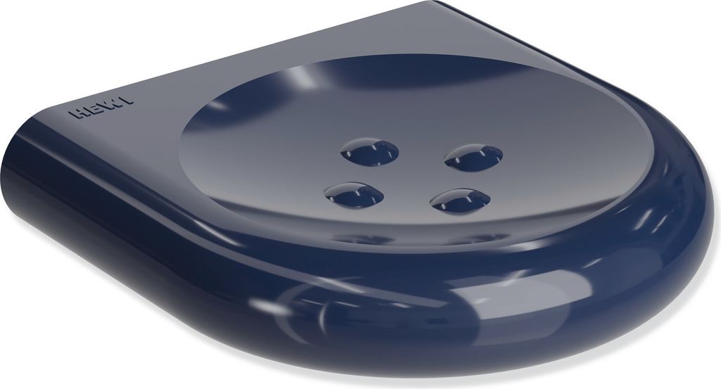 HEWI Seifenablage Serie 477, groß, mit Noppen stahlblau