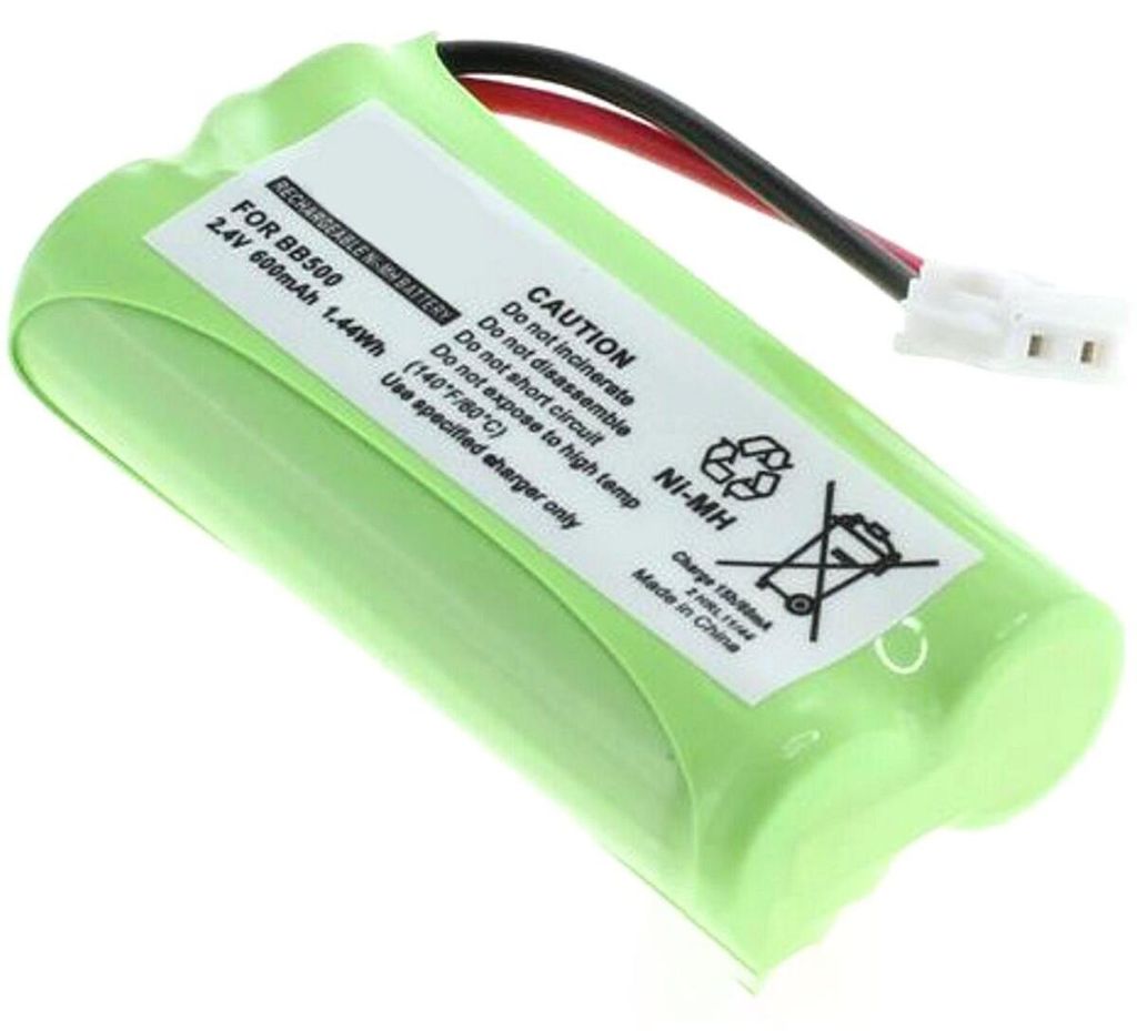 Akku für Universum Big Duo NiMH 2,4 Volt 600 mAh grün. Produktbild 