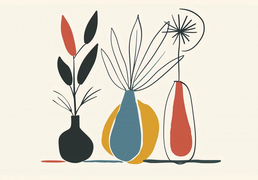 Plakat 100x70cm Blumenmuster