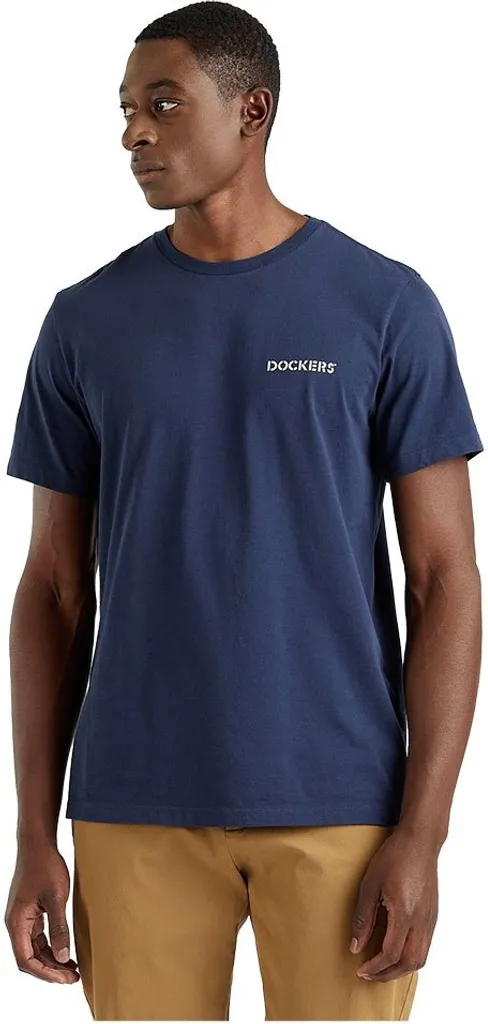 T-shirt homme Dockers bleu XL idéal pour un style casual chic et moderne