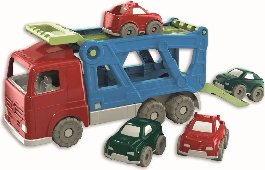 Androni Save Nature Recycle Transport Truck avec 4 Petites Voitures Jouet