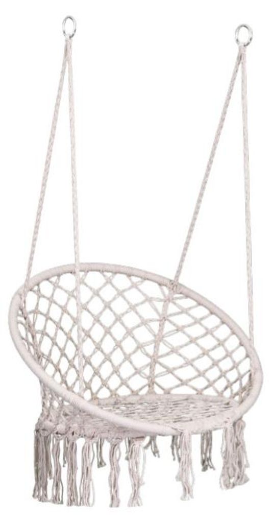 Hängeschaukelstuhl im Boho-Stil, beige Produktbild 