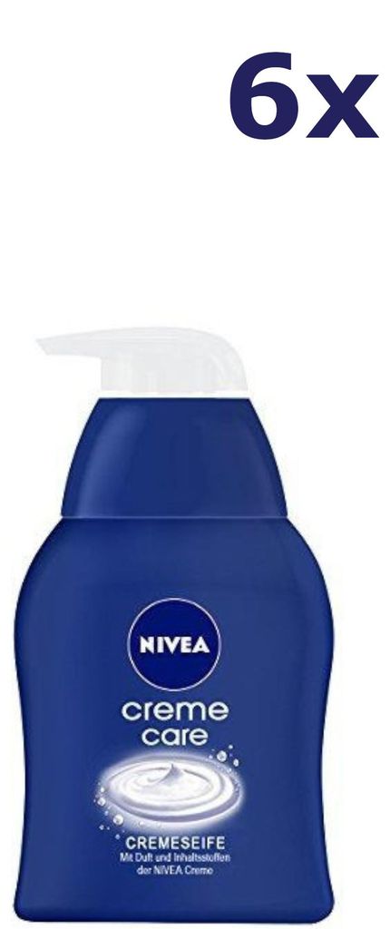 6x Nivea Handzeep Creme Care 250ml Produktbild 