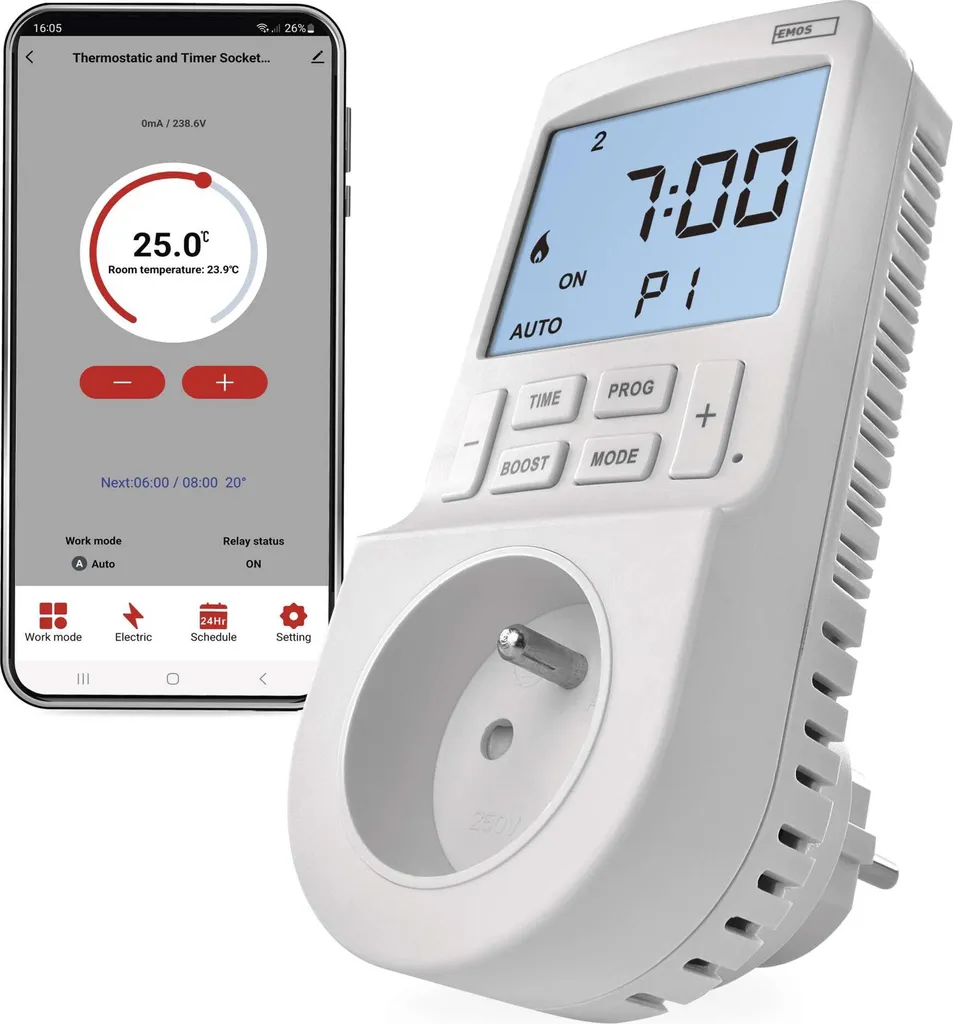 Termostato Smart EMOS GoSmart P56601FR: Comfort e Risparmio WiFi