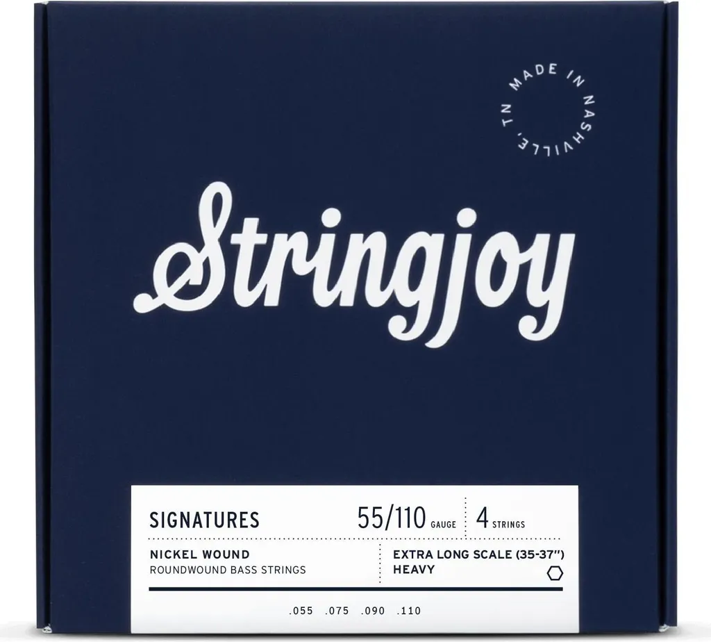 Stringjoy BA55110XL Cordes Basse 55-110 Extra Longues en Nickel