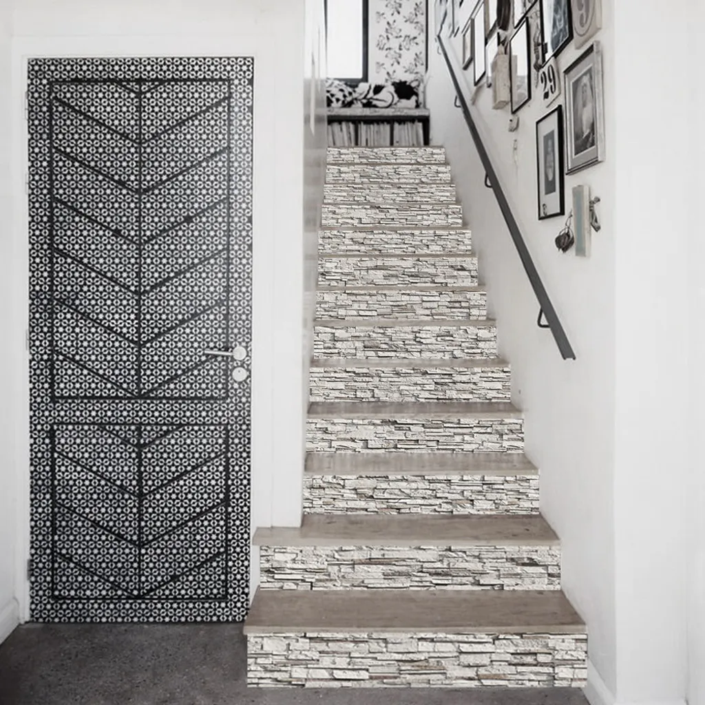 Sticker Escalier PVC Imperméable et Lessivable - Décoration Durable