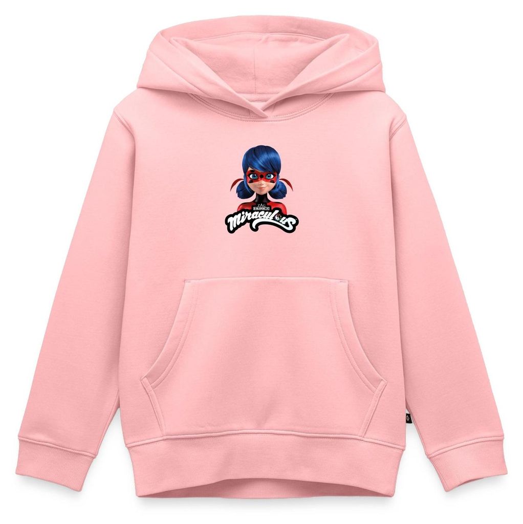 Spreadshirt Miraculous Ladybug Mit Logo Kinder Premium Hoodie, 134/140 (8 Jahre), Rosa