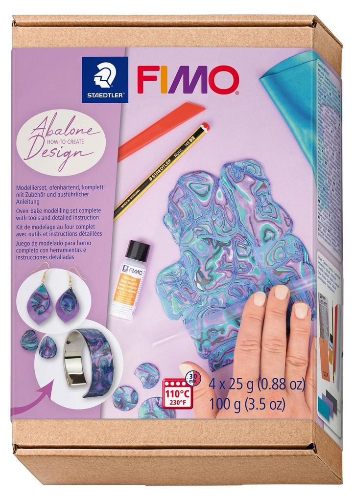 FIMO SOFT Modelliermasse-Set Abalone-Design ofenhärtend