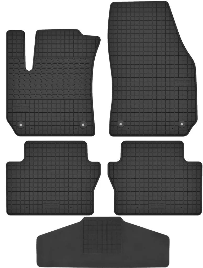 Tappetini in gomma adatti per Opel Zafira B 5os. con copertura tunnel