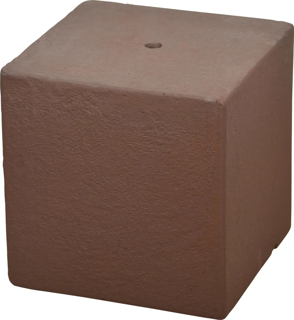 Heissner Socle CUBE terre cuite pour fontaines et décorations de jardin