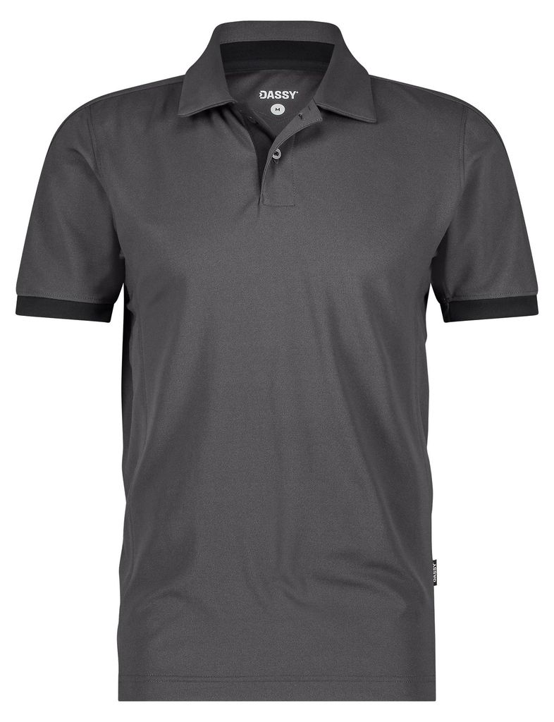 Poloshirt Traxion Next PESRE44 215g anthrazitgrau/schwarz, Gr. L DASSY 710079