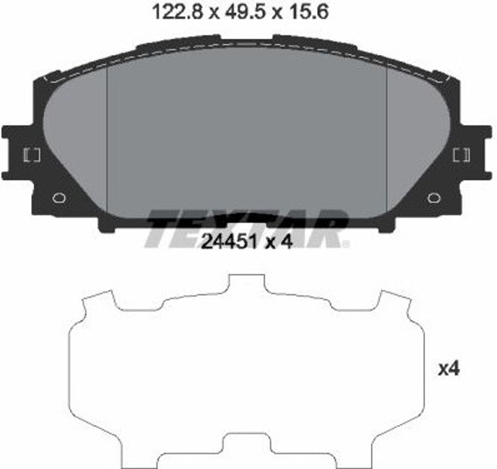 Textar Bremsbeläge vorne für Lexus CT 200h Toyota Prius 1,8 Hybrid