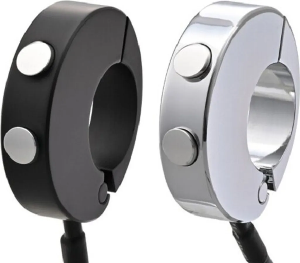 Interrupteur Guidon Compact 2 Boutons Daytona CNC Noir pour Série Velona