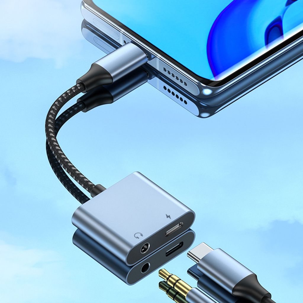 USB C Kopfhörer Adapter und Ladegerät, USB