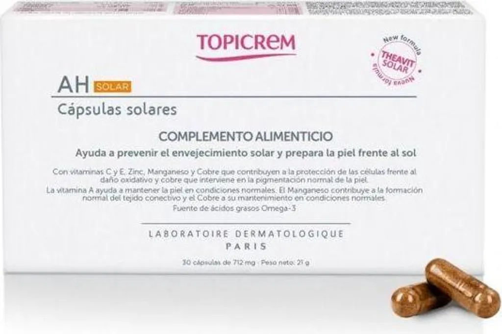 Complément Alimentaire Solaire TOPICREM THEAVIT pour Bronzage Éclatant