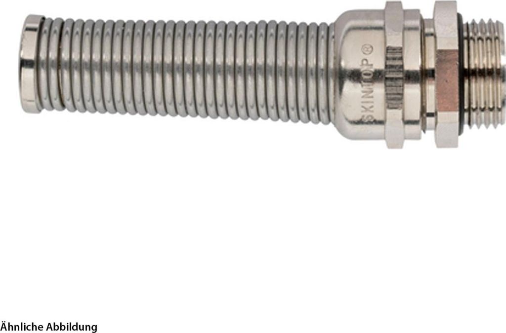 LAPP Verschraubung mit M-Biegeschutz M12x1,5 Messing (CuZn) vernickelt Gewindelänge 6,5mm - 1 Stück