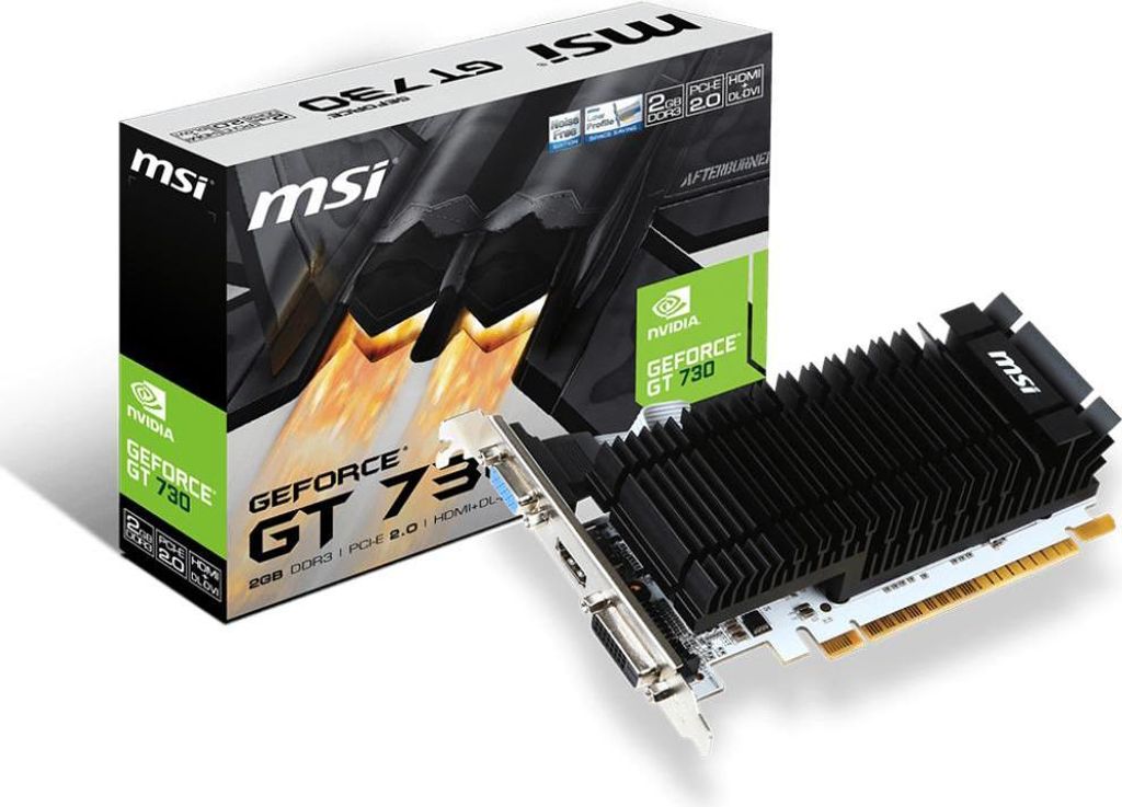 MSI GT 710 2GD3H LP, GeForce GT 710, 2 GB, GDDR3, 64 bit, Zdjęcie produktu 