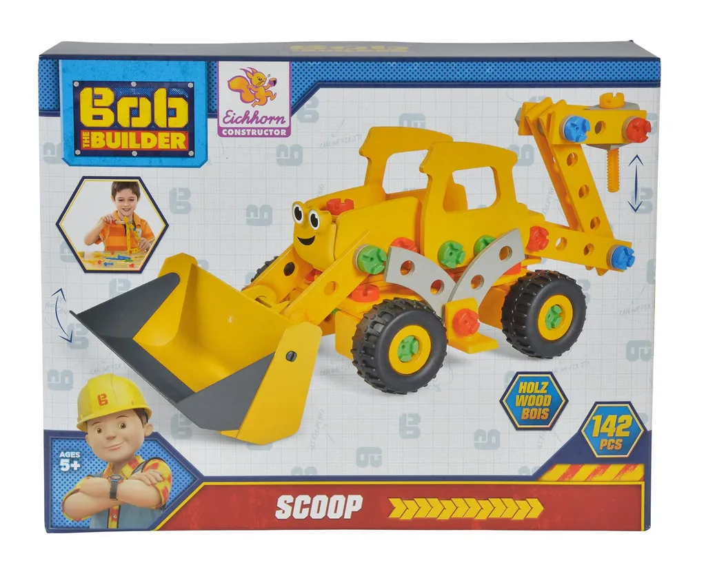 Pelleteuse en Bois Scoop Incassable Bob le Bricoleur pour Petits