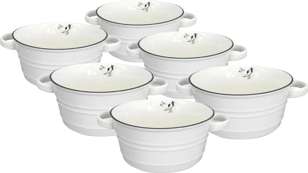 Set 6 Ciotole Finger Food Natale 12cm Christmas Nostalgia Porcellana