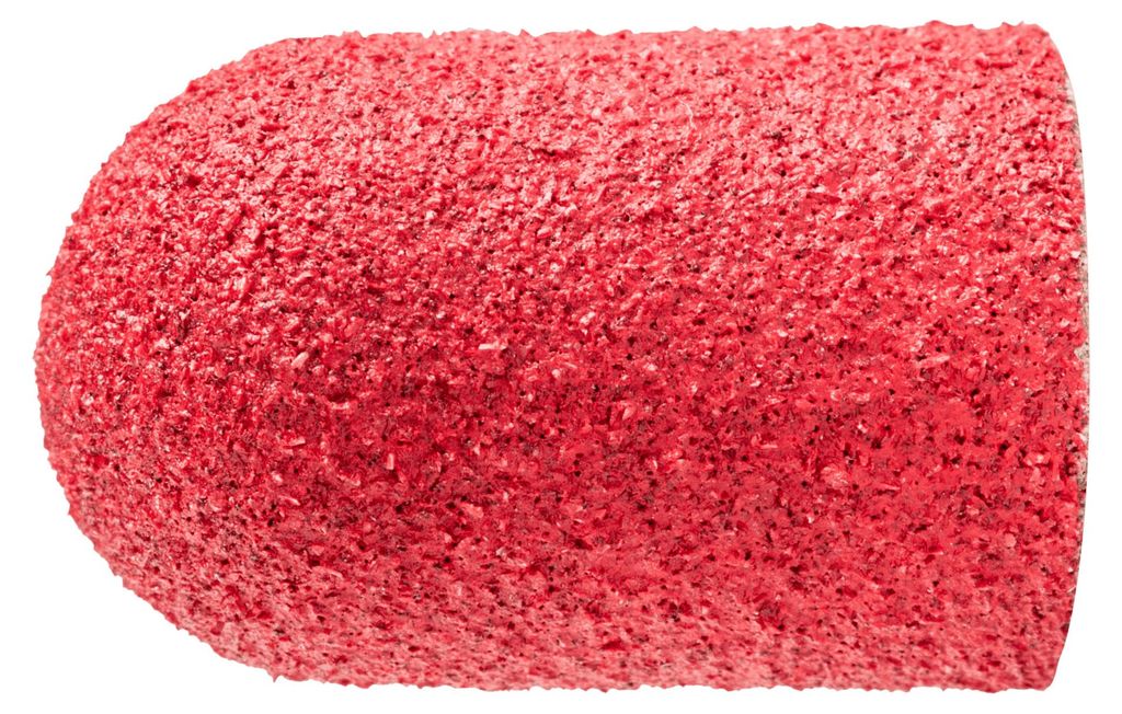PFERD TOOLS POLICAP Schleifkappe PC Walzenrundform Keramikkorn Ø 16x26 mm CO-COOL80 für Edelstahl 50 Stk