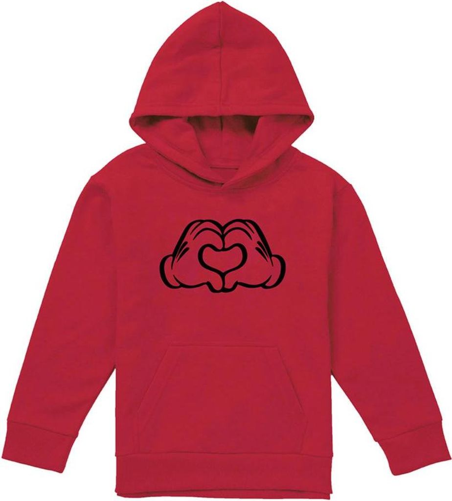 Mickey Mouse - Kapuzenpullover für Kinder TV23282 (152-158) (Rot)