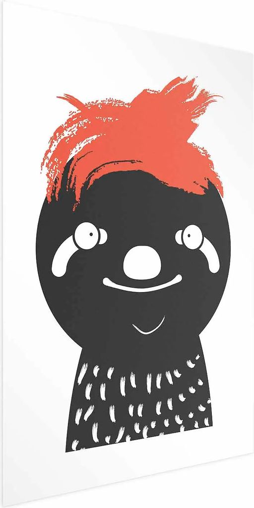Posterpapier Poster - Crazy Sloth 60x90 cm Für Kinder e-A-0119-ao-a