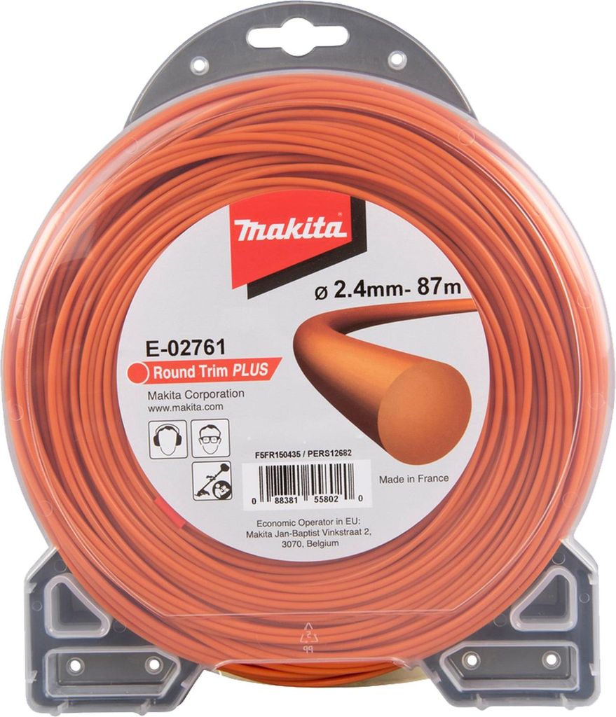 Fil de coupe Orange 2,4mm x 87m rond MAKITA E-02761 Image du produit 