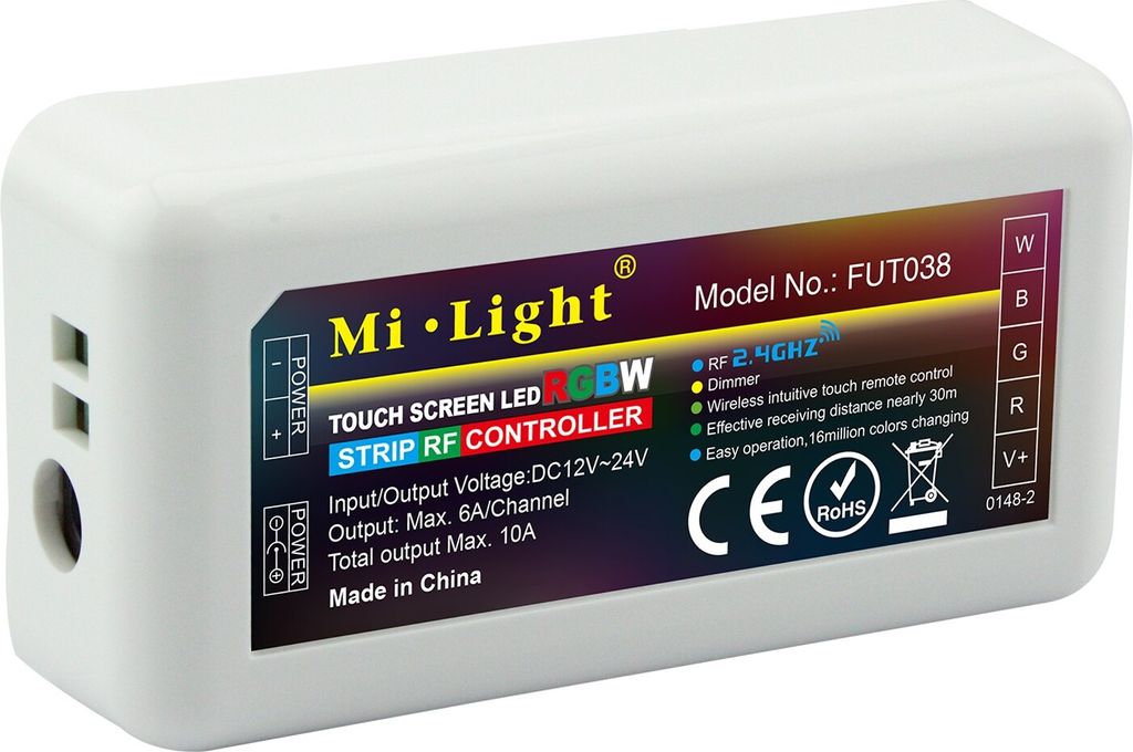 Wifi RGB RGB-W Led Kontroller Controller Steuerung für Android IOS Echo Alexa 4 Zone (FUT038)